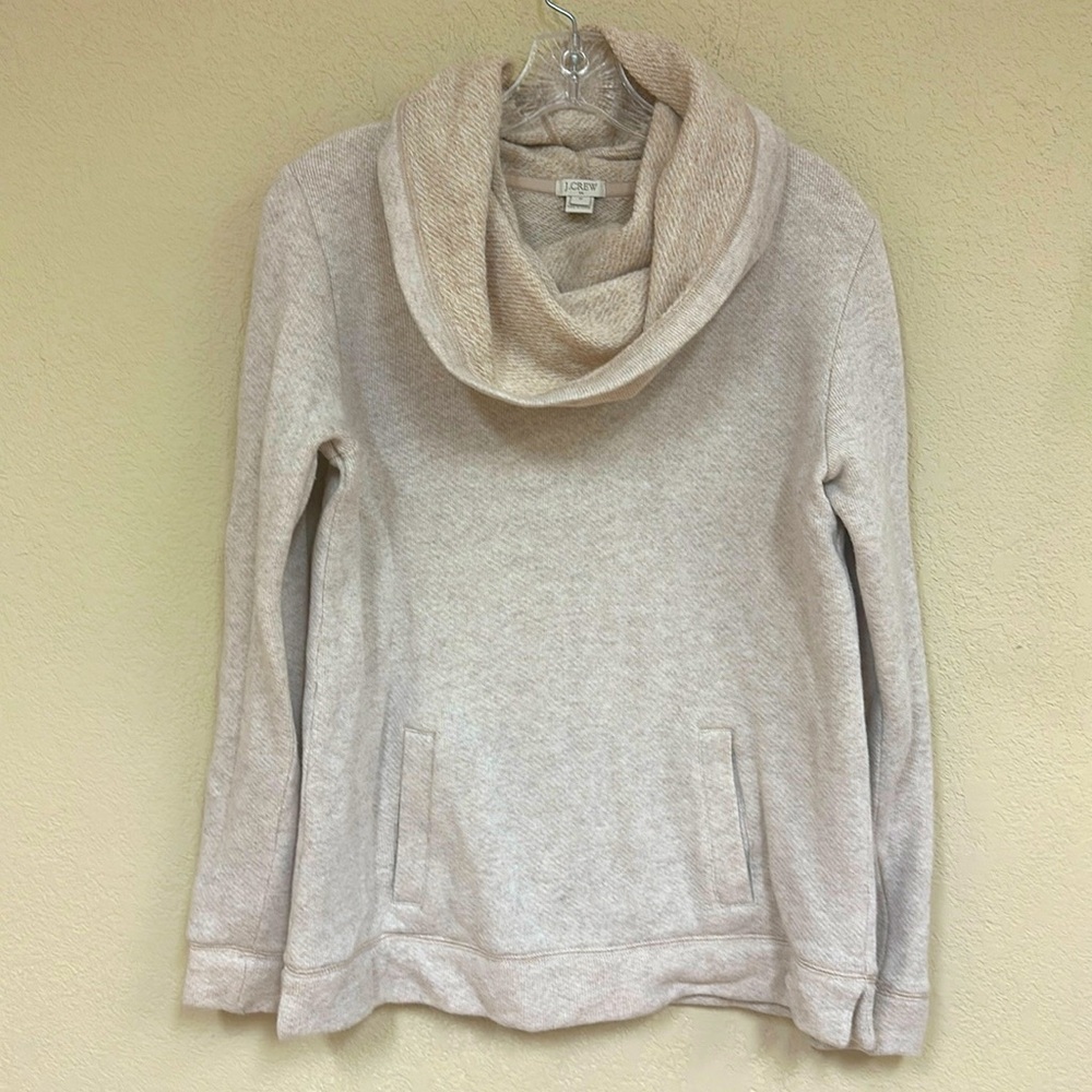 J. Crew womans Cowl Neck pullover Sweatshirt Size M